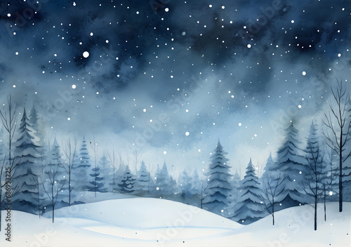 a beautiful winter scene © k design
