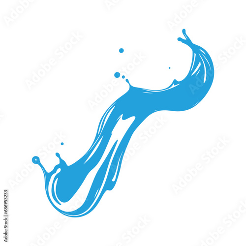 Vector Illustration of Liquid