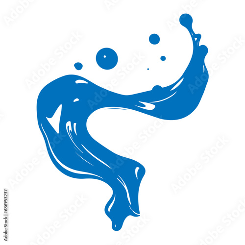 Vector Illustration of Liquid