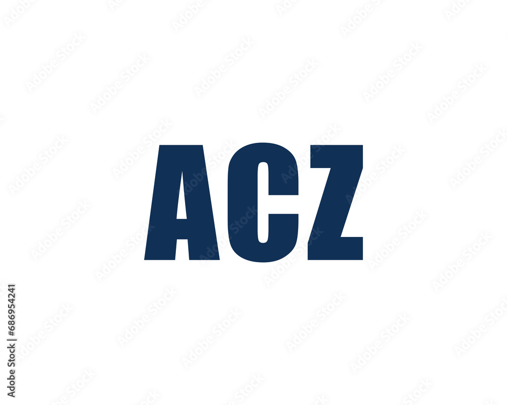 ACZ logo design vector template ACZ logo design vector template