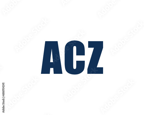 ACZ logo design vector template