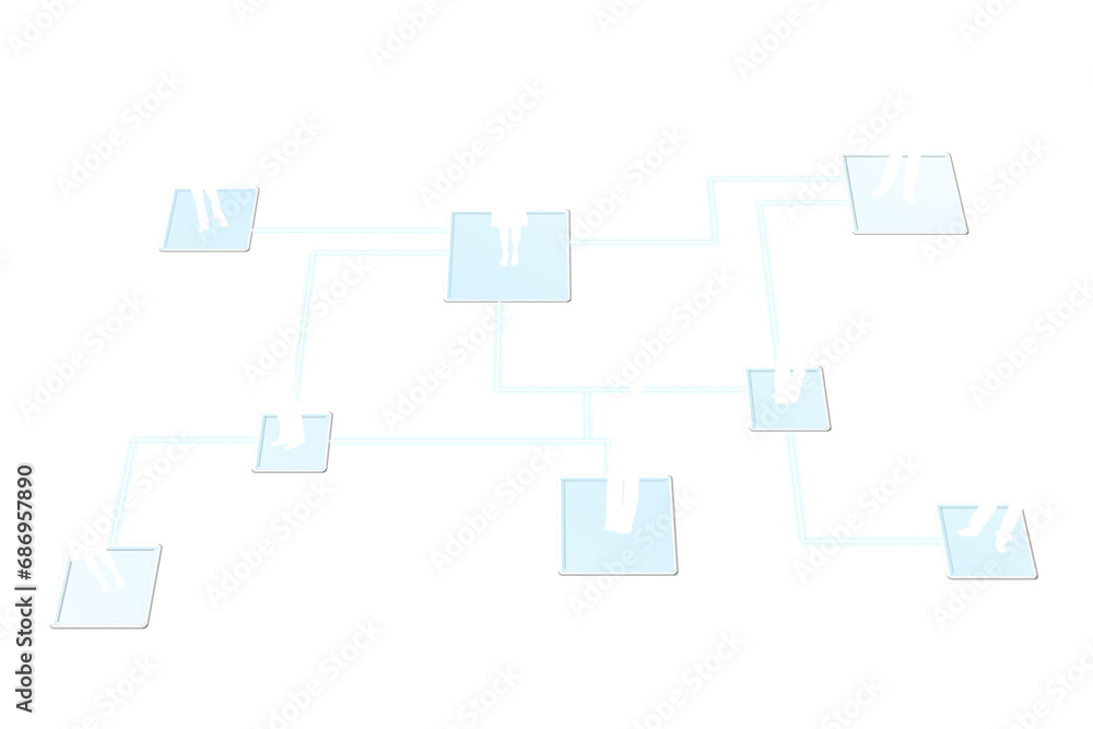 Digital png illustration of network of business people on transparent background Digital png illustration of network of business people on transparent background