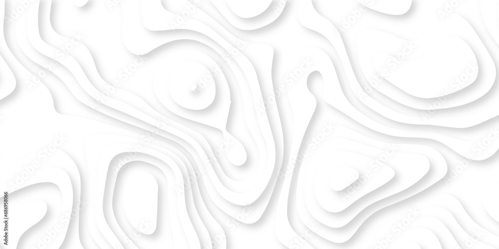 Abstract wavy line 3d paper cut white background. Topographic canyon geometric map relief texture with curved layers and shadow. Abstract realistic papercut decoration textured with wavy layers
Abstract wavy line 3d paper cut white background. Topographic canyon geometric map relief texture with curved layers and shadow. Abstract realistic papercut decoration textured with wavy layers