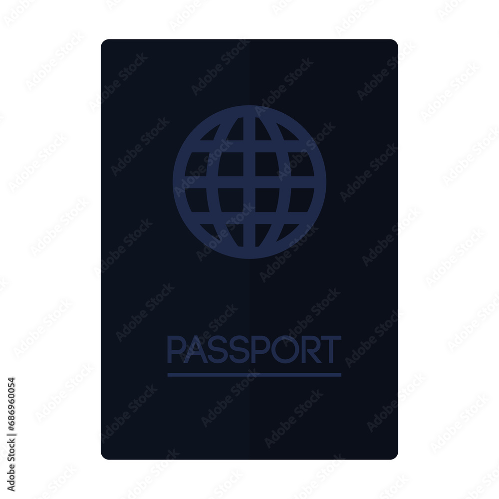 Digital png illustration of black passport with globe on transparent background Digital png illustration of black passport with globe on transparent background