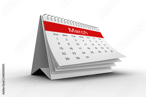 Digital png illustration of calendar with march month on transparent background