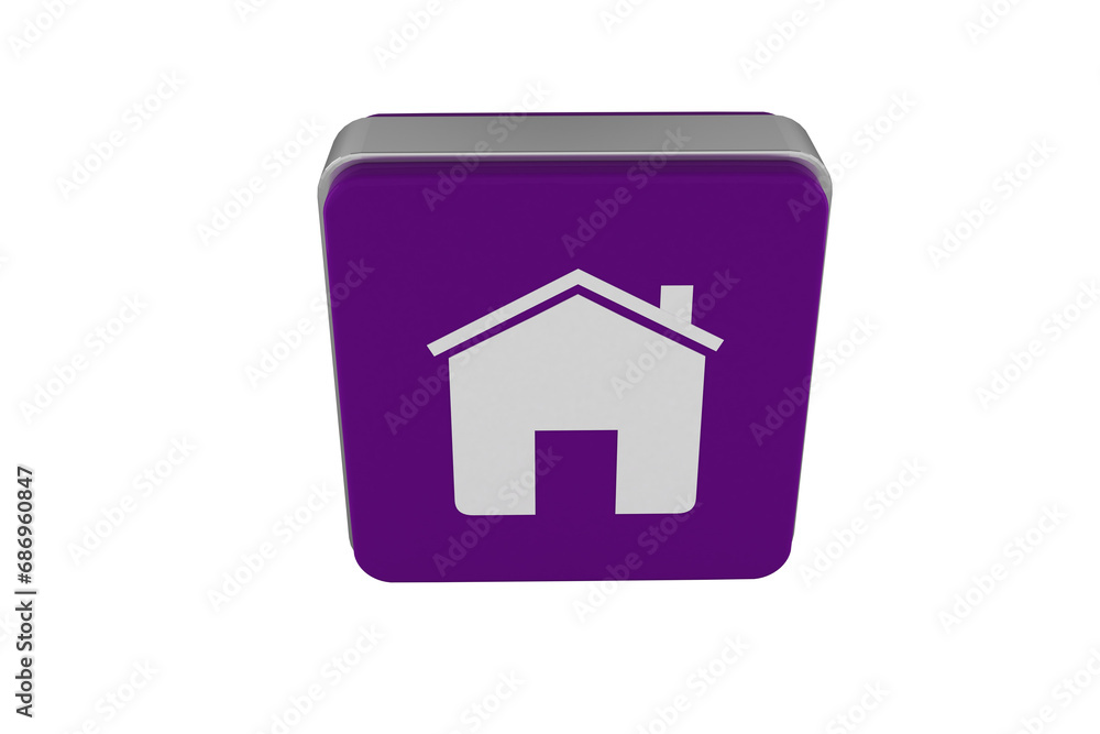 Digital png illustration of purple 3d computer icon with home on transparent background Digital png illustration of purple 3d computer icon with home on transparent background