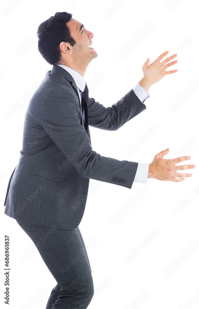 Digital png photo of happy biracial businessman on transparent background Digital png photo of happy biracial businessman on transparent background