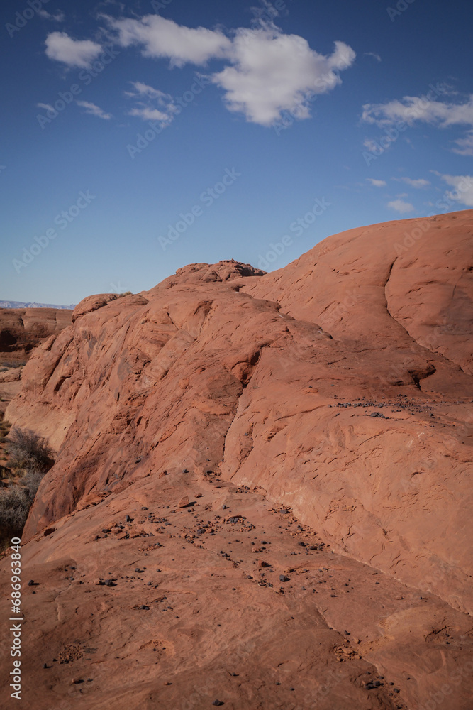 Red Rock sandstone desert landscape in Moab Utah