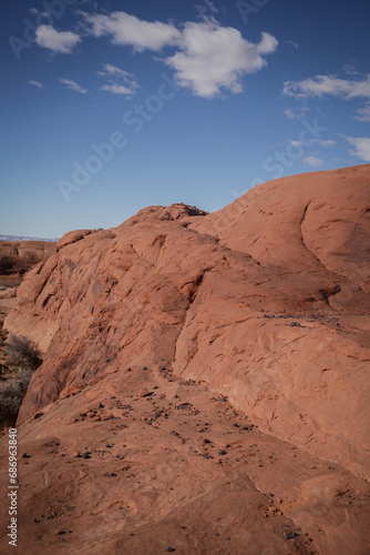 Red Rock sandstone desert landscape in Moab Utah
