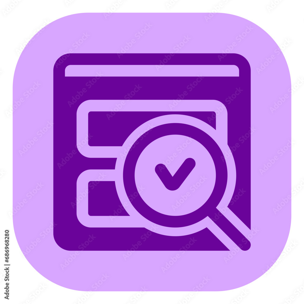 Editable usability check, evaluation vector icon. Part of a big icon set family. Perfect for web and app interfaces, presentations, infographics, etc Editable usability check, evaluation vector icon. Part of a big icon set family. Perfect for web and app interfaces, presentations, infographics, etc