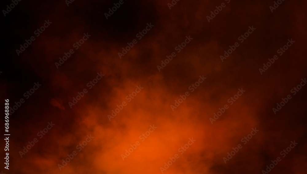 Abstract fire smoke misty fog on isolated black background. Texture overlays. Paranormal mystic smoke, clouds for movie scenes.