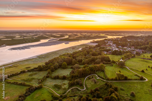 Lever de soleil sur Saint-Valery