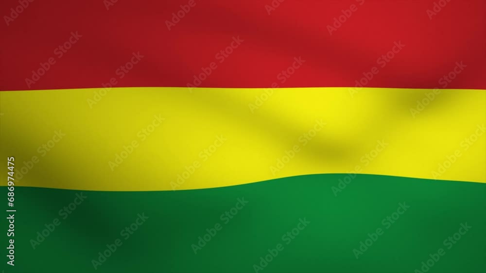 Bolivia Waving Flag Background Animation. Looping seamless 3D animation. Motion Graphic Bolivia Waving Flag Background Animation. Looping seamless 3D animation. Motion Graphic