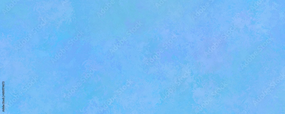 Winter abstract background of shades blue watercolor blurred spots.