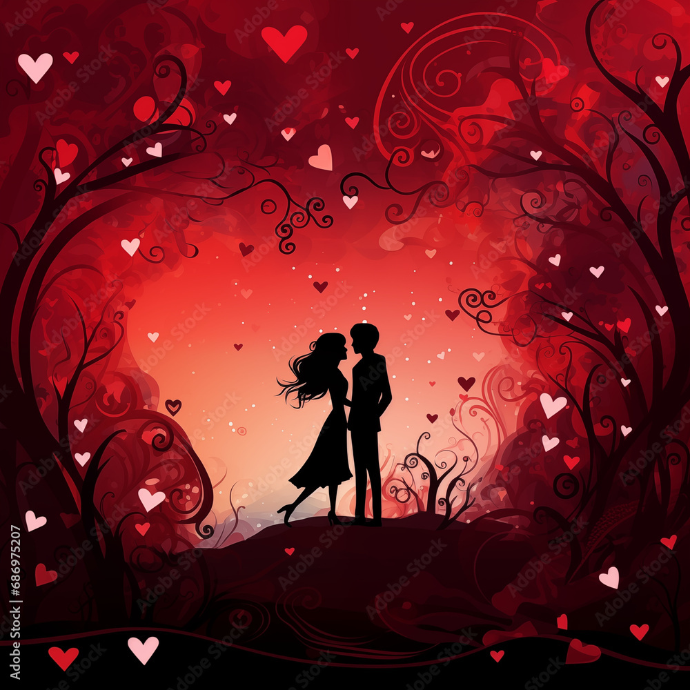 Valentine day - romantic LOVE - card