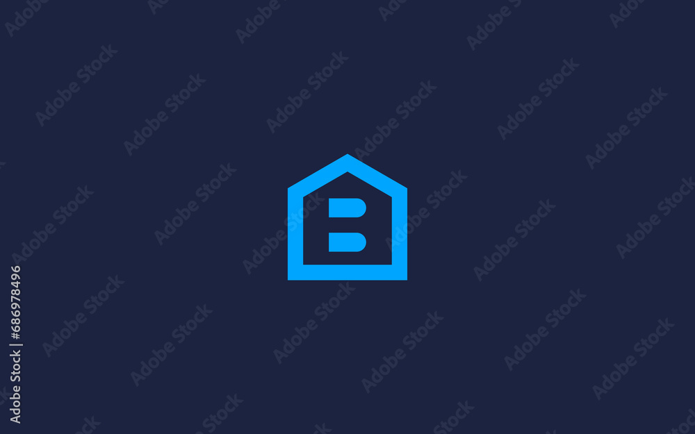 Letter b with house logo icon design Vector design template inspiration Letter b with house logo icon design Vector design template inspiration