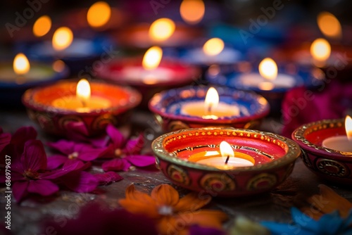 Festival of Lights  Diwali Celebration Backdrop photo