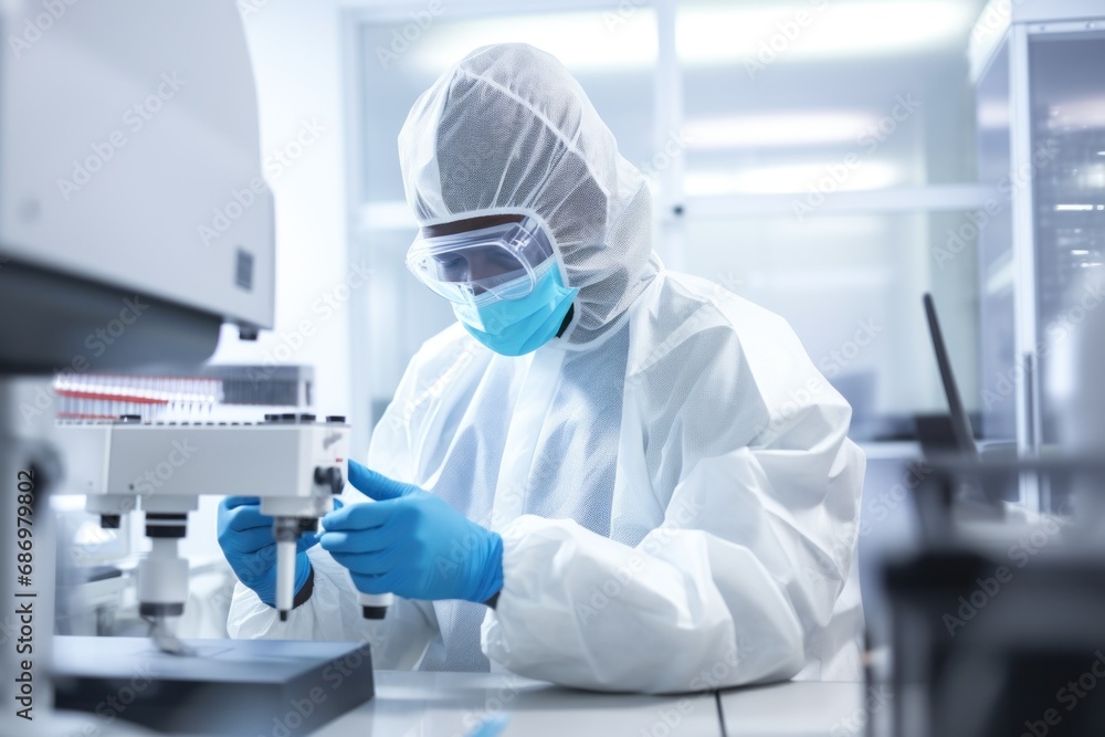 Man working at a bio medical lab Man working at a bio medical lab