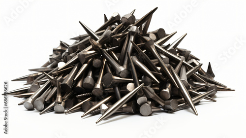 Heap of metal nails photo