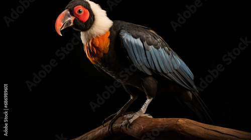 King Vulture Sitting on a Perch photo