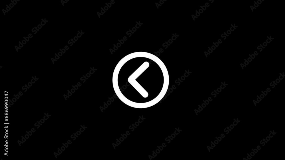 Next button arrow icon. Directional arrow flat style moving animation. Next button arrow icon. Directional arrow flat style moving animation.