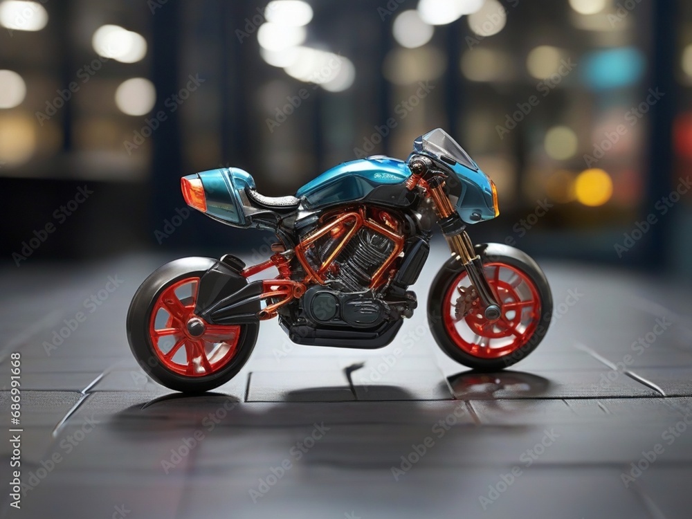 Fototapeta premium Futuristic Modern Miniature Concept Bike Design 