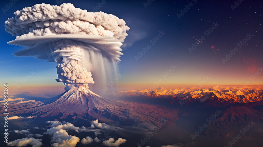 Volcano Eruption - obrazy, fototapety, plakaty 