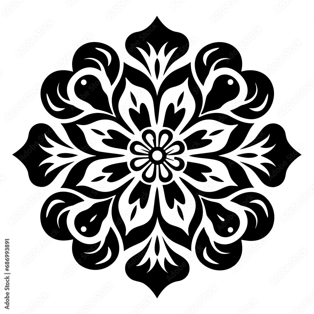 Oriental Ornament Pattern Illustration. SVG Oriental Ornament Pattern Illustration. SVG