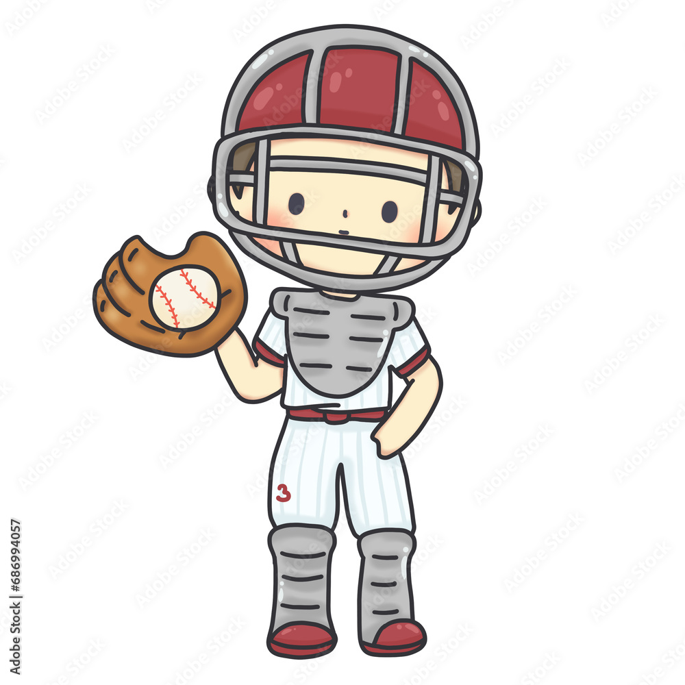 Cartoon baseball player Cartoon baseball player