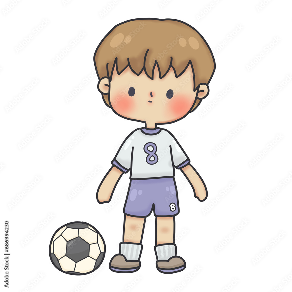 boy with soccer ball boy with soccer ball