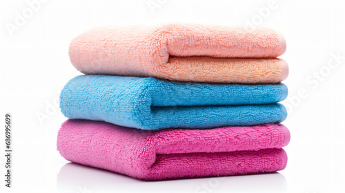 Pile of fluffy towels