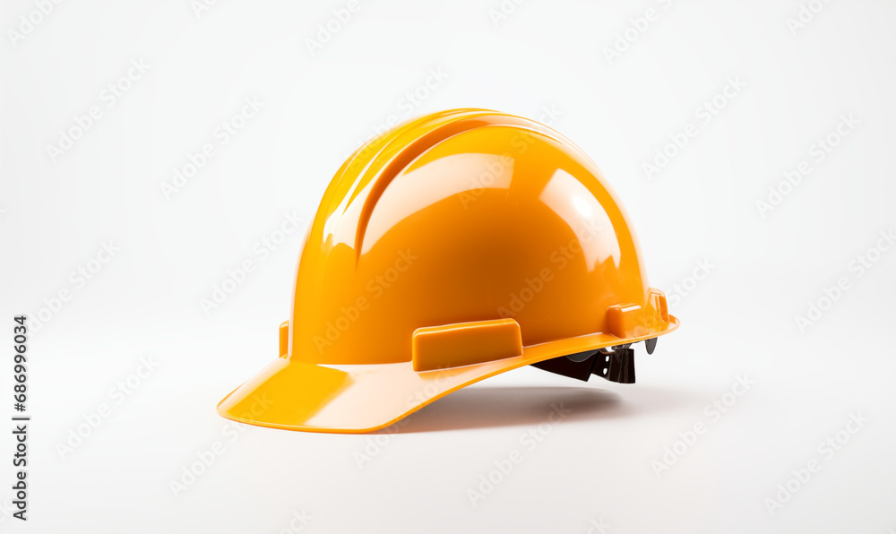 yellow hard hat on a white background yellow hard hat on a white background