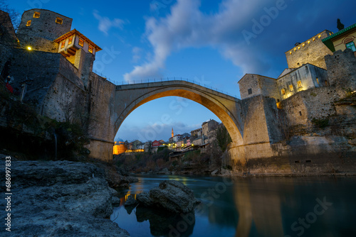 Stari Most, 16th century Ottoman bridge in Mostar, Bosnia