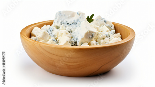 A Bowl of Crumbled Blue Cheese