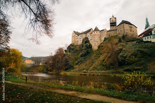 Scenic view of Loket Castle, Loket, Czech Republic photo