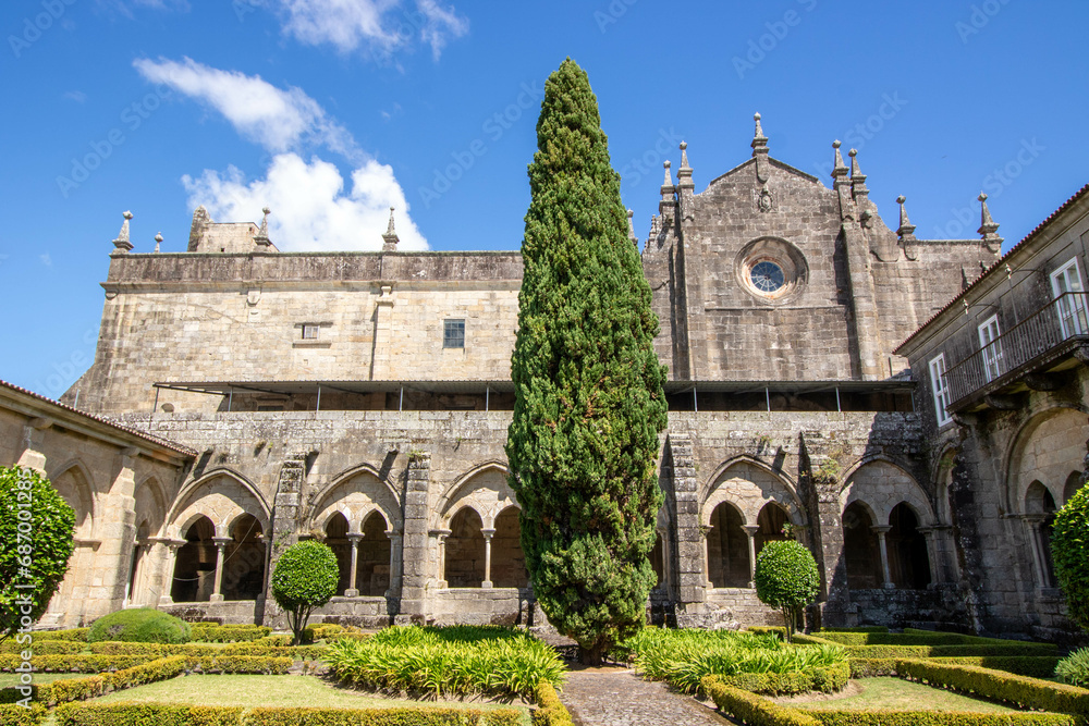 Cloister of the Cathedral of Santa María at Tui in Galicia, Spa