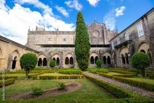 Cloister of the Cathedral of Santa María at Tui in Galicia photo