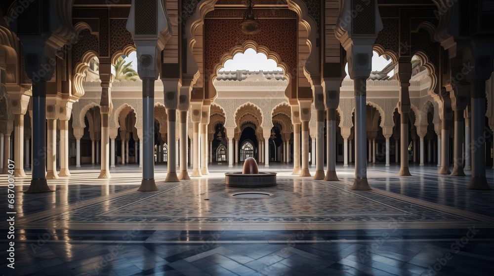 Beautiful mosque Architectural Grandeur