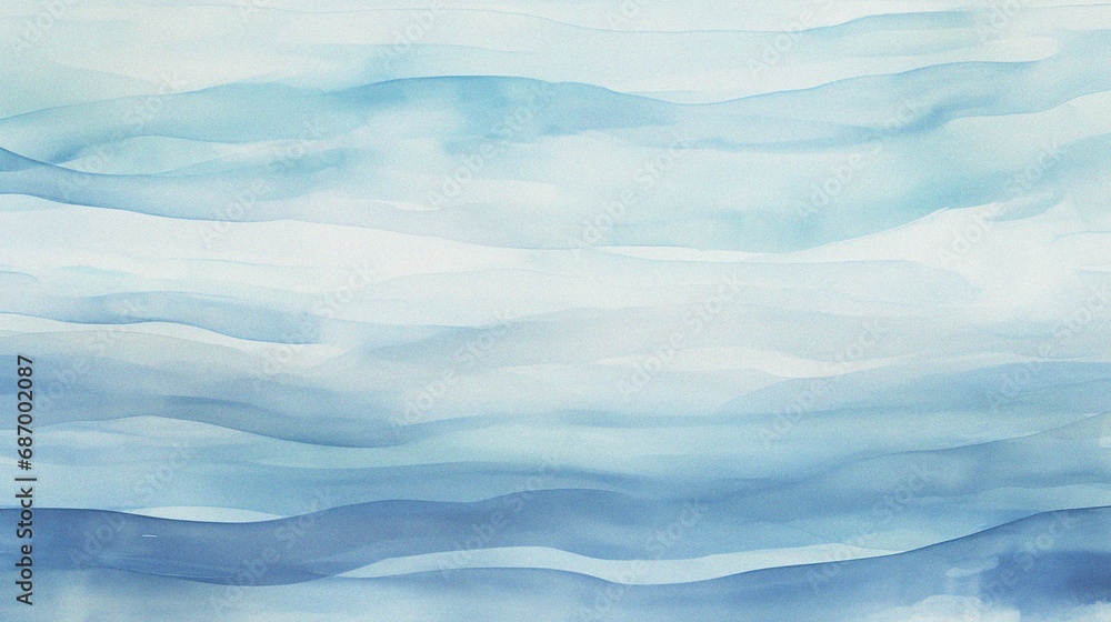 Fototapeta premium gray and blue cloudy wave abstract watercolor background template