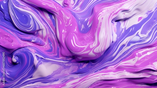 abstract background of pink and purple paint with swirls and splashes