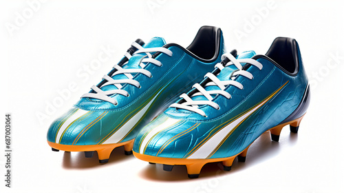 A pair of soccer shoes
