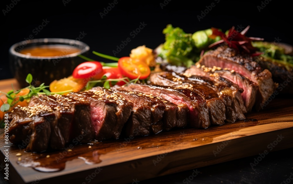 Chop Steak with Fresh Vegetables