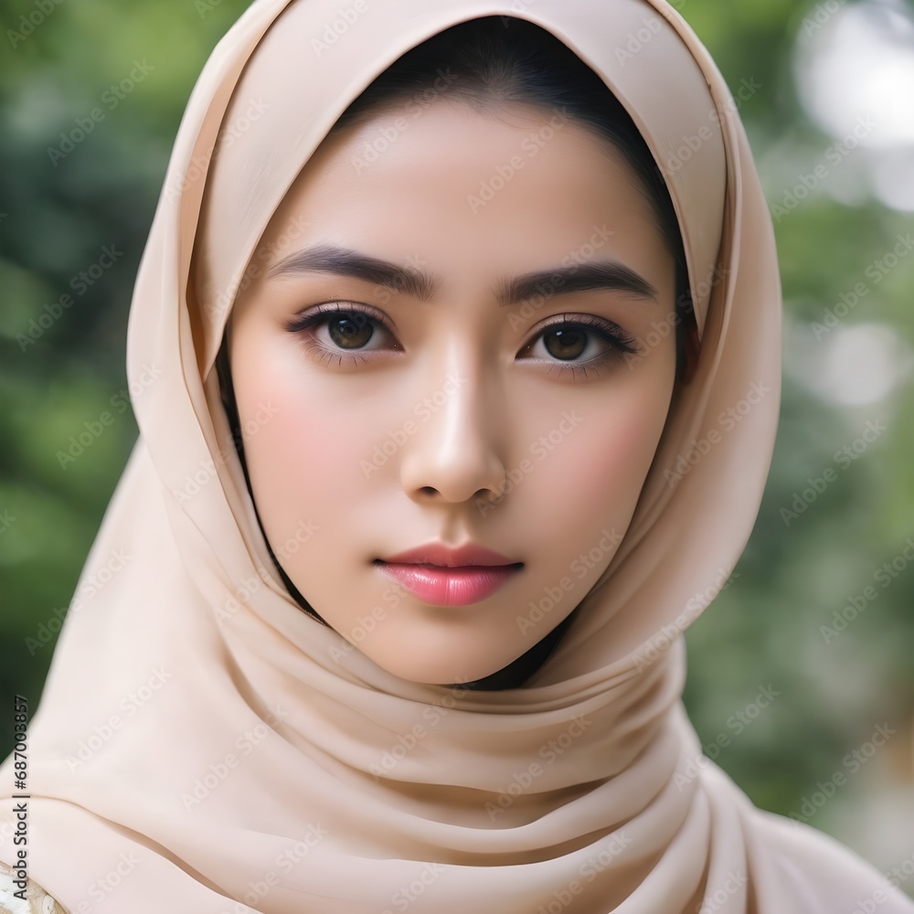 Beautiful Hijab Asian Women Background Beautiful Hijab Asian Women Background