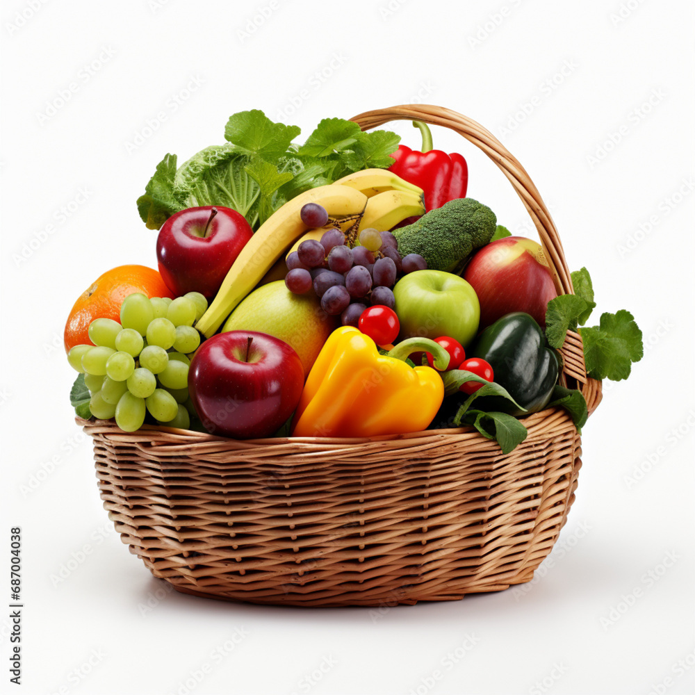 fruits and vegetables in basket fruits and vegetables in basket
