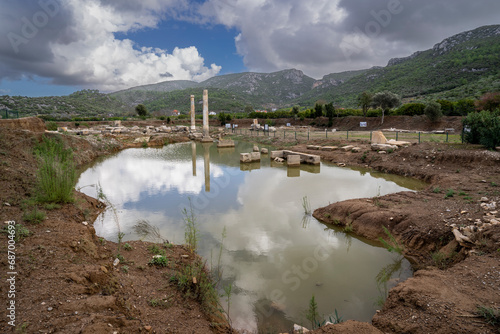 The Temple of Apollo at Claros in Turkey photo