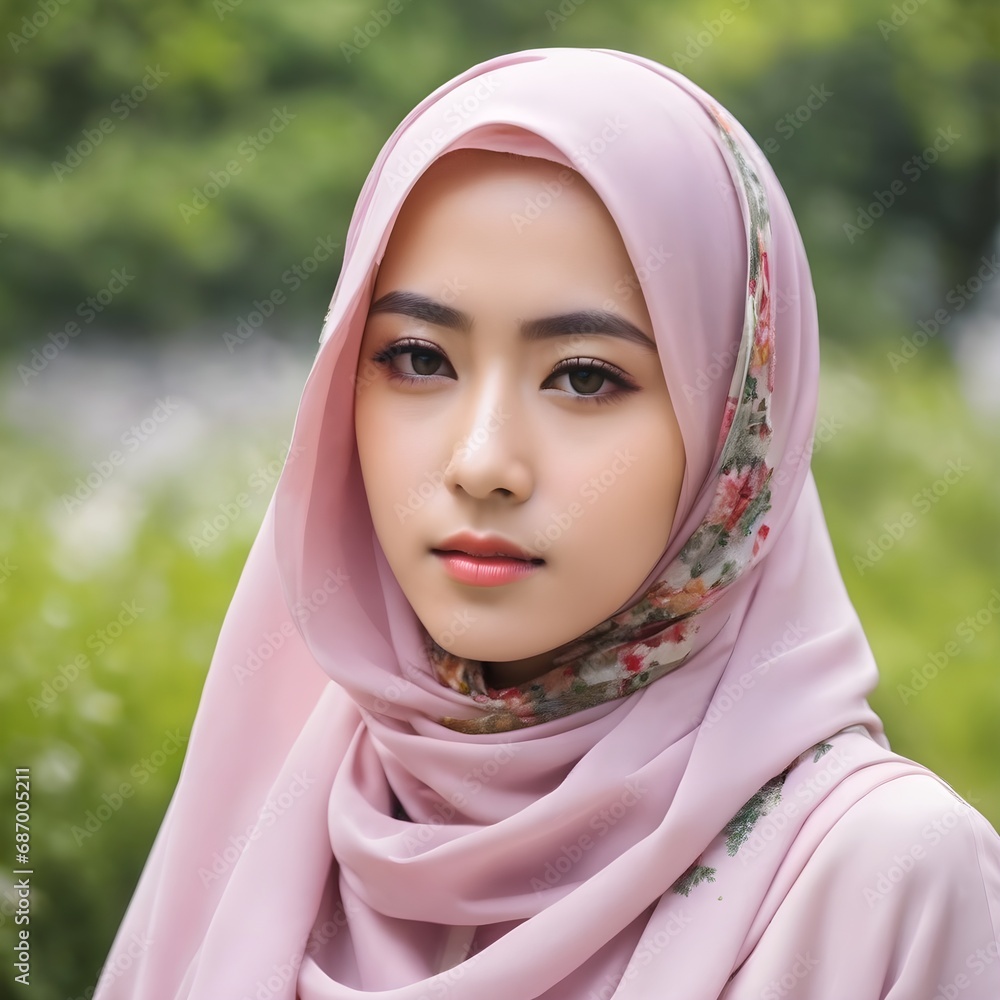 Beautiful Hijab Asian Women Background Beautiful Hijab Asian Women Background