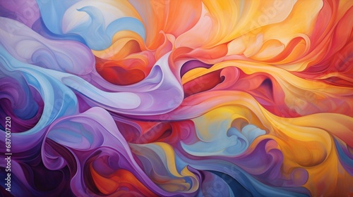 a silky background with a kaleidoscope of bright and energetic colors, radiating a sense of dynamic movement and fluidity, as if capturing a fleeting moment of excitement.