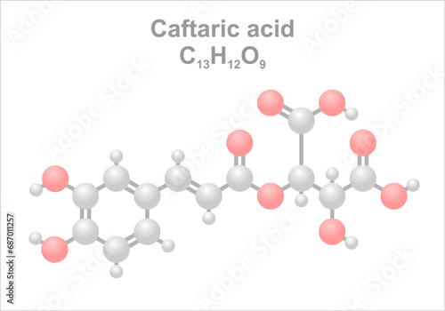 Caftaric acid. Simplified scheme of the molecule. To measure caftaric acid is the method to
estimate the oxidation level in wine.
