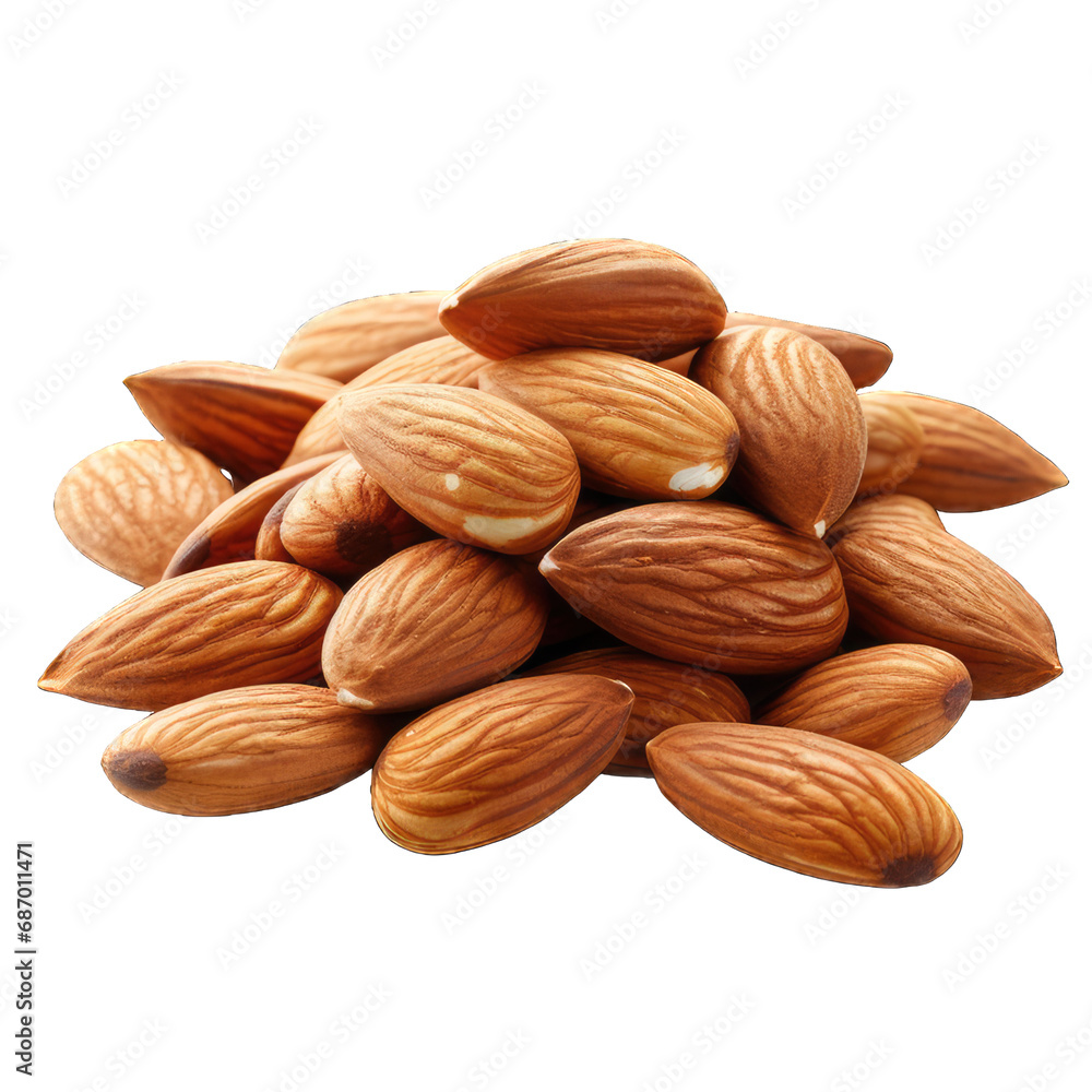 almond on Transparent Background almond on Transparent Background