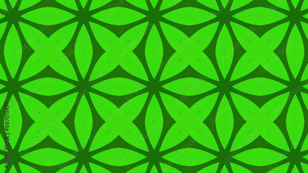 Kaleidescope green color background Kaleidescope green color background